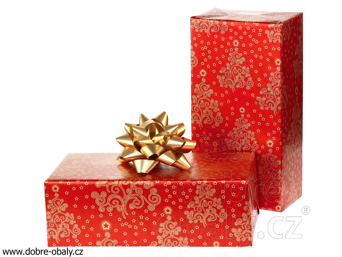 Vánoční dárkový balicí papír 2m role 0252, výhodné balení