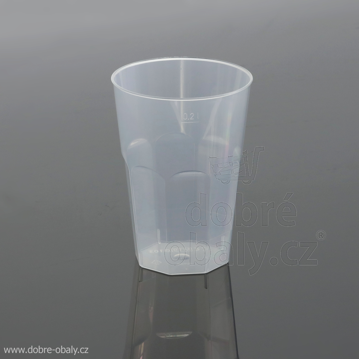 Vratný plastový pohárek na koktejl 0,2 l PP