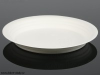 BIO Kompostovatelný kulatý talíř 22 cm, karton