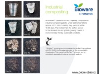 Bio kompostovatelný nápojový kelímek 0,2 l čirý PLA, karton