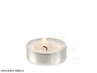Čajové svíčky LINTEO bílé Ø 39 mm (4 hod.), 10 ks