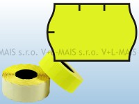 Cenové etikety 25x16mm, žluté CONTACT
