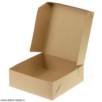 Dortová krabice KRAFT 20x20x10 cm hnědá
