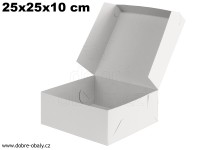 Dortové krabice  25x25x10 cm, výhodné balení