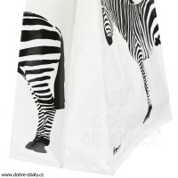 Ekologická taška ANIMALS bílá zebra, výhodné balení