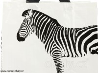 Ekologická taška ANIMALS bílá zebra, výhodné balení