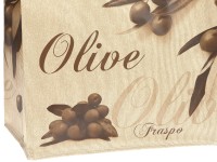 Ekologická taška na opakované použití NATURAL hnědá olivy
