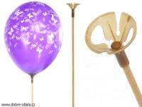 Ekologický stojánek na balónky 30 cm, 100 ks