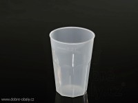 Extra pevný vratný plastový pohárek na koktejl 0,2 l PP