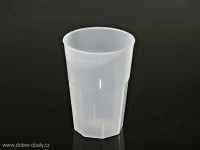 Extra pevný vratný plastový pohárek na koktejl 0,3 l PP