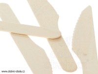 Hygienicky balený dřevěný nůž 165 mm, 100 ks