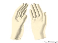 Jednorázové latexové rukavice nepudrované XL, 90 ks