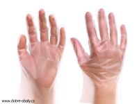 Jednorázové TPE rukavice L transparentní, 200 ks 