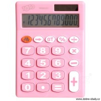 Kalkulačka solární VECTOR 886201 růžová