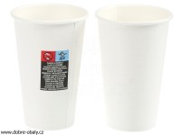 Kelímek papírový 510 ml (0,4 l) bílý