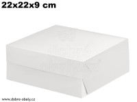 Krabice na dort 22x22x9 cm