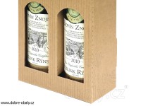 Krabice na víno papírová dárková na 2 lahve