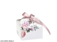 Krabička na svatební drobnosti MINI růže, 8 ks 