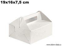 Krabička na výslužky 19x16x7,5 cm, D-pevná