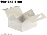 Krabička na výslužky 19x16x7,5 cm, D-pevná