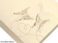Krabička na zákusky s motýlky MALÁ perleťová zlatá