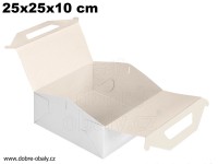 Krabičky na cukroví 25x25x10cm D-pevné, výhodné balení