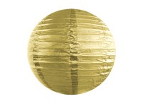 Lampion dekorační kulatý ZLATÝ 25 cm