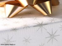 Luxusní dárkový balicí papír TWINKLING STARS bílý