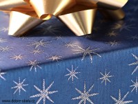 Luxusní dárkový balicí papír TWINKLING STARS modrý