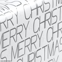 Luxusní vánoční papír White Christmas 2112 stříbrný