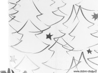 Luxusní vánoční papír White Christmas - silver forest