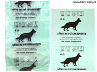 Mikrotenové sáčky na psí exkrementy 20 x 30 cm, 50ks 