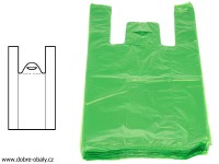 Mikrotenové tašky 10 kg zelené HDPE, 100 ks