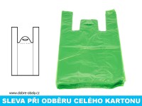 Mikrotenové tašky 4 kg zelené HDPE 100 ks, karton