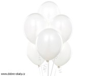 Nafukovací balónky BÍLÉ, 10ks