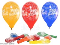 Nafukovací balónky HAPPY BIRTHDAY, 10 ks Happy-Party