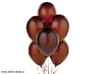 Nafukovací balónky HNĚDÉ, 10 ks