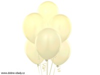 Nafukovací balónky KRÉMOVÉ, 10 ks