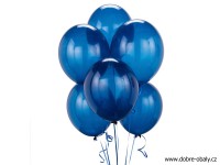 Nafukovací balónky PEARL TMAVĚ MODRÉ, 100 ks