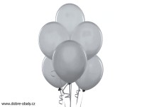 Nafukovací balónky STŘÍBRNÉ, 100ks