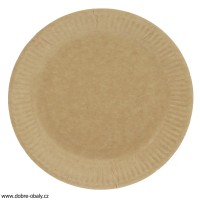 Nepromastitelný papírový talíř 18 cm