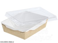 Papírová krabička s průhledným víkem 400 ml