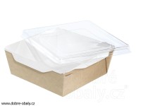Papírová krabička s průhledným víkem 900 ml