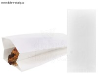 Papírové sáčky nepromastitelné bílé 13+8x28 cm, 100ks