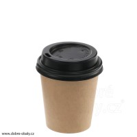 Papírový kelímek na caffee lungo 200 ml (0,15 l) HNĚDÝ