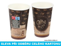 Papírový kelímek na cappuccino 330 ml (0,3 l) COFFEE TO GO, karton