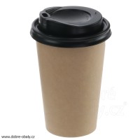 Papírový kelímek na cappuccino 330 ml (0,3 l) HNĚDÝ, karton
