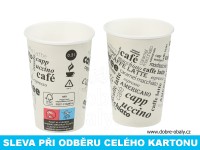 Papírový kelímek na kávu 350 ml (0,3 l) CAFÉ, karton