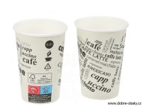 Papírový kelímek na kávu 350 ml (0,3 l) CAFÉ