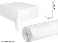 Papírový ubrus extra bílý 50 m x 1,2m - role